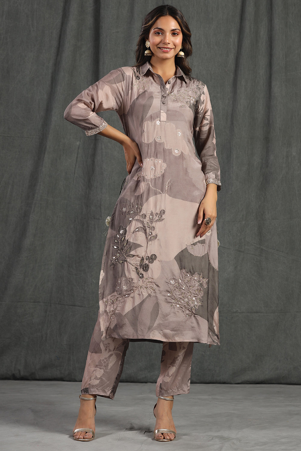 Ladies printed sale kurta design