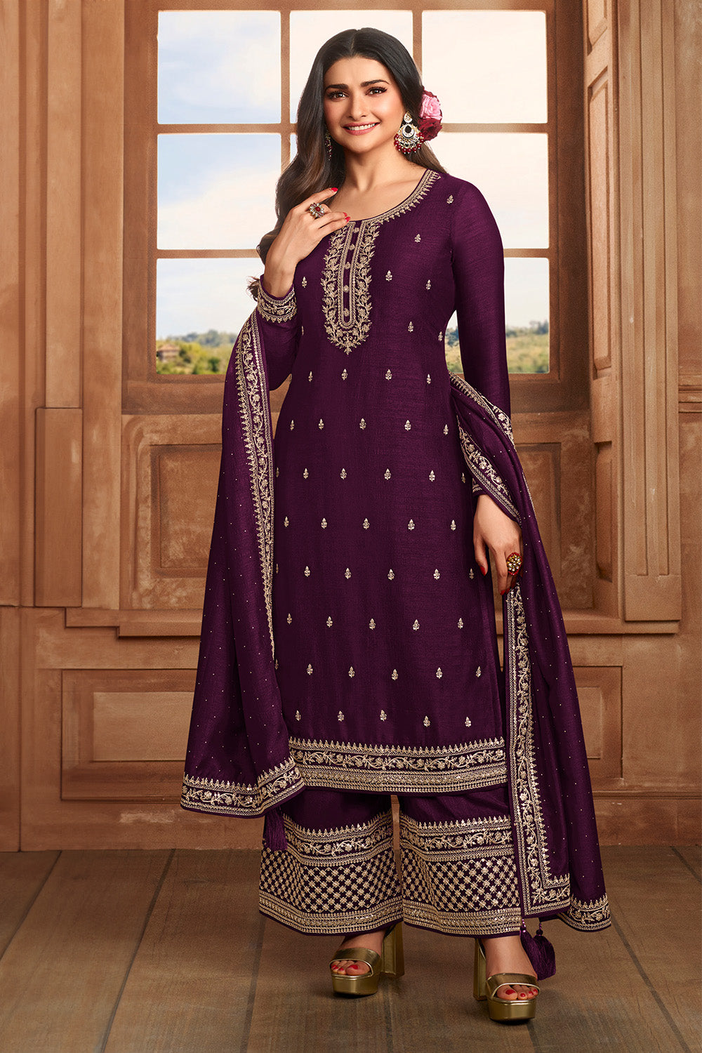 Latest unstitched suit on sale design