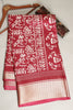 Burgundy Color Cotton Silk Printed Saree