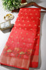 Red Color Silk Resham & Zari Woven Saree