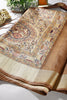 Brown Color Cotton Silk Madhubani Print Saree