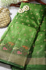 Green Color Silk Resham & Zari Woven Saree