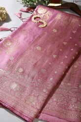 Mauve Color Art Silk Zari Woven Saree