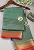 Mineral Green Color Cotton Silk Saree