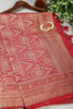 Burgundy Colour Mulberry Silk Woven Saree