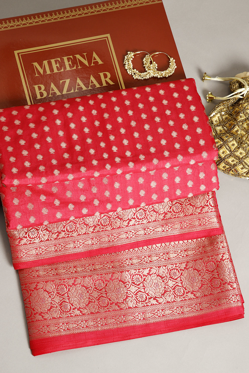 Cardinal Color Silk Woven Saree