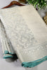 Sea Green Color Organza Silk Saree