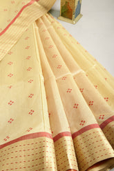 Winter Hazel Color Cotton Silk Printed Saree