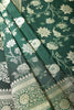 Bottle Green Color Silk Woven Banarasi Saree