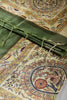 Green Color Cotton Silk Madhubani Print Saree