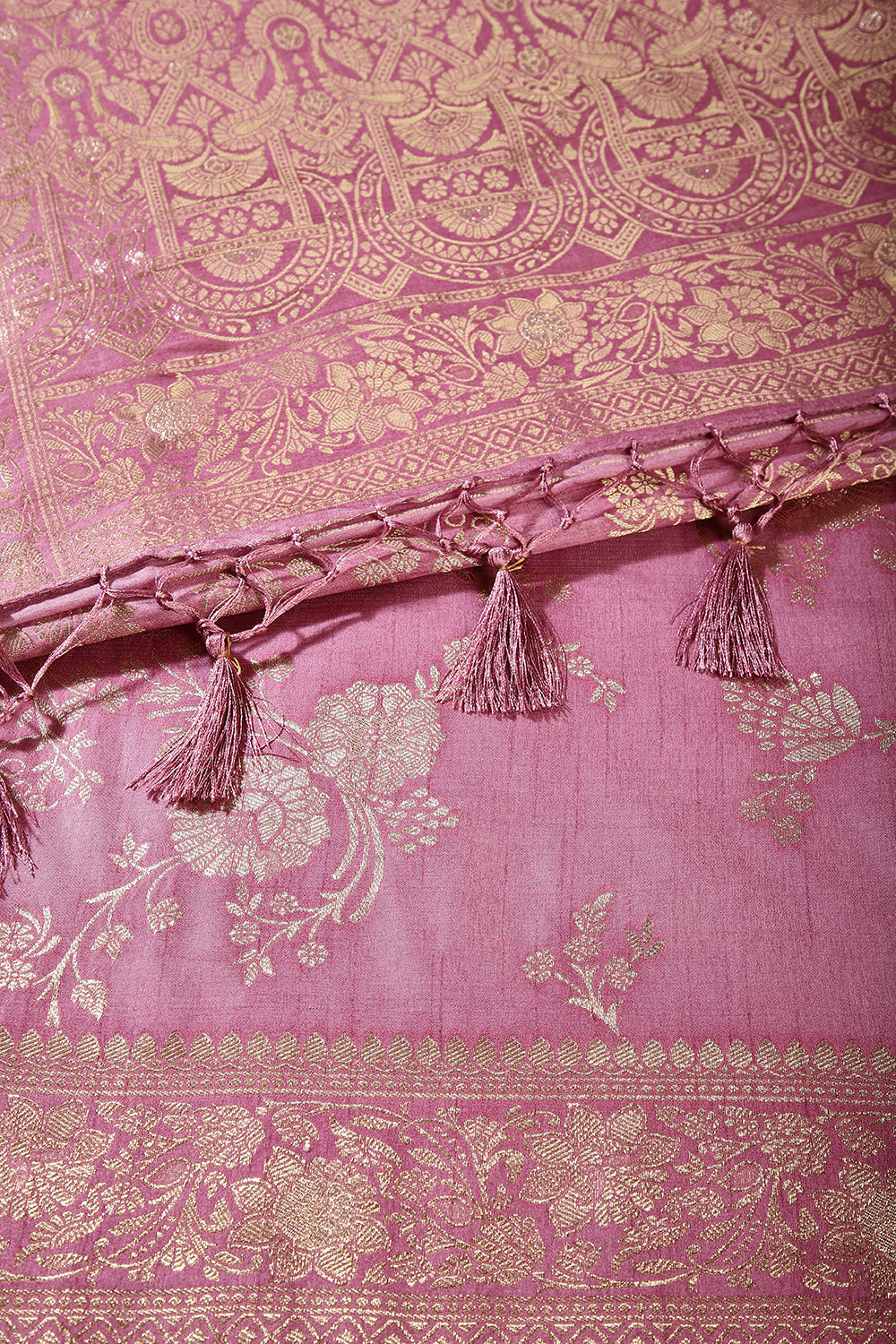 Mauve Color Art Silk Zari Woven Saree