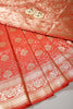 Red Banarsi Silk Woven Saree