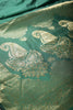 Bottle Green Colour Silk Woven Saree