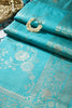 Turquoise Color Art Silk Zari Woven Saree