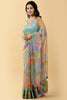 Multi-Color Organza Printed Saree