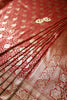 Maroon Banarsi Silk Woven Saree