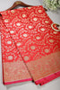 Red Color Silk Banarasi Saree