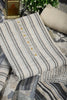 Ivory White & Grey Color Linen Cotton Embroidery Unstitched Suit Material