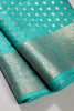 Persian Green Color Silk Woven Saree