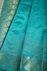 Teal Colour Silk Woven Saree