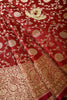 Maroon Color Silk Banarasi Saree