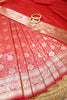 Cardinal Colour Banarsi Silk Woven Saree