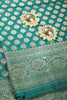 Surfie Green Colour Woven Silk Saree