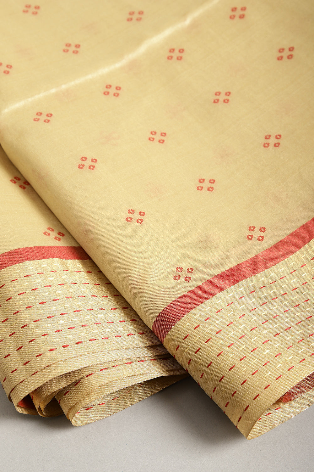 Winter Hazel Color Cotton Silk Printed Saree