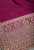 Magenta Color Crepe Zari Embroidered Saree