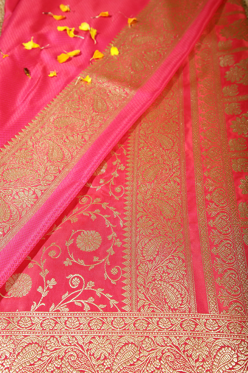 Valentine Red Color Silk Banarasi Saree