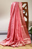 Pink Color Silk Woven Saree