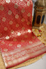 Maroon Banarsi Silk Woven Saree