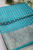 Blue Chill Color Silk Woven Saree