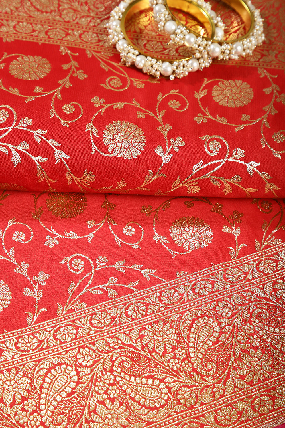 Red Color Silk Banarasi Saree