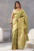 Golden & Green Color Silk Woven Saree