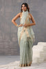 Mint Green Color Kota Silk Resham Embroidered Saree