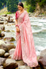 Dusty Pink Color Tissue Fabric Embroidered Saree