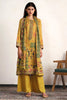 Mustard Color Spun Embroidered and Printed Unstitched Suit Material