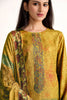 Mustard Color Spun Embroidered and Printed Unstitched Suit Material