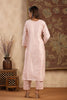 Light Pink Color Chanderi Neck Embroidered Suit