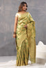 Golden & Green Color Silk Woven Saree