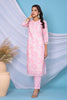 Pink Color Cotton Hakoba Style Printed Straight Suit