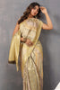 Olive Green Color Crepe Silk Woven Saree