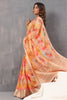 Multi-Color Floral Printed Organza Saree