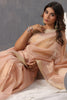 Dusty Peach Color Kota Silk Mirror Embroidered Saree