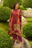 Maroon Colour Resham Embroidered And Printed Unstitched Suit