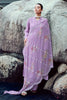 Mauve Color Jacquard Cotton Self Woven Unstitched Suit Material