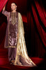 Mauve Color Velvet & Brocade Silk Dual-Fabric Designed Unstitched Suit Material