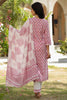 Dusty Pink Color Printed Cotton Straight Suti