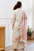 Cream Color Khadi Cotton Printed Suit